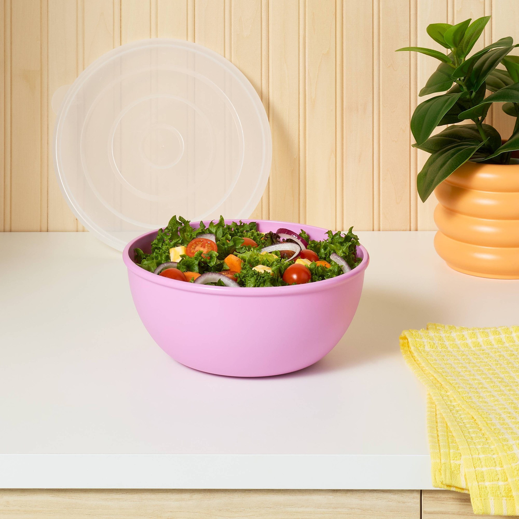 Pink Bowl With Matching Lid, D - огляд і ціна Food Storage Meals