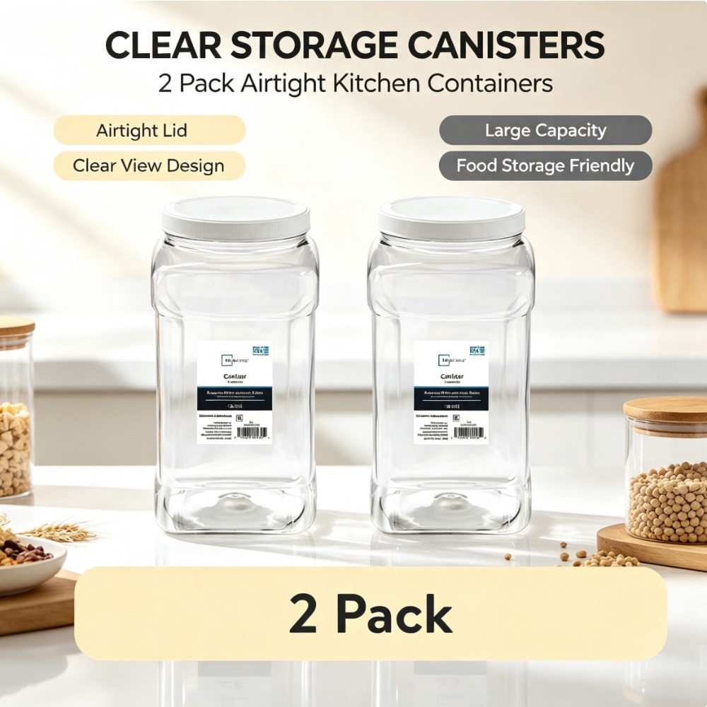 (2 Pack) Mainstays Clear Plast - огляд і ціна Food Storage 4 Quart