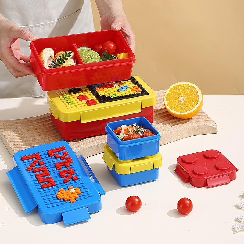 DIY Building Block Lunch Box M - огляд і ціна Food Storage Building